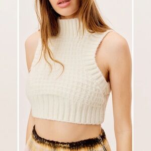 For Love And Lemons Dominique Crop Tank Sweater
